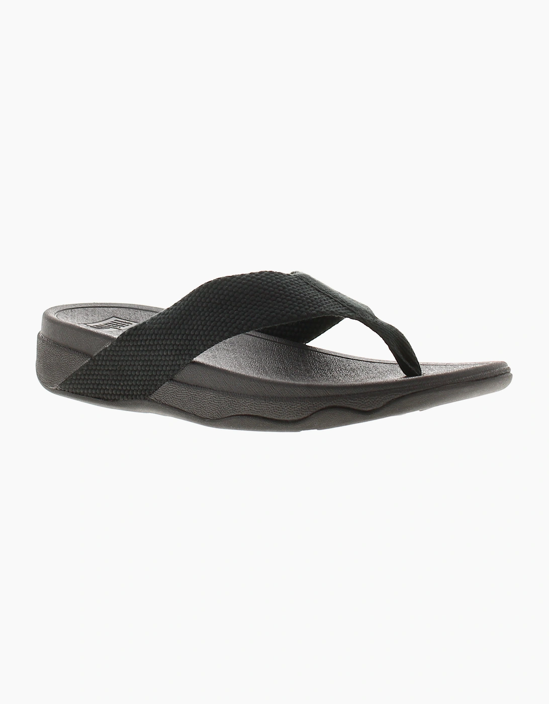 FitFlop Womens Flip Flops Surfa Slip On black UK Size