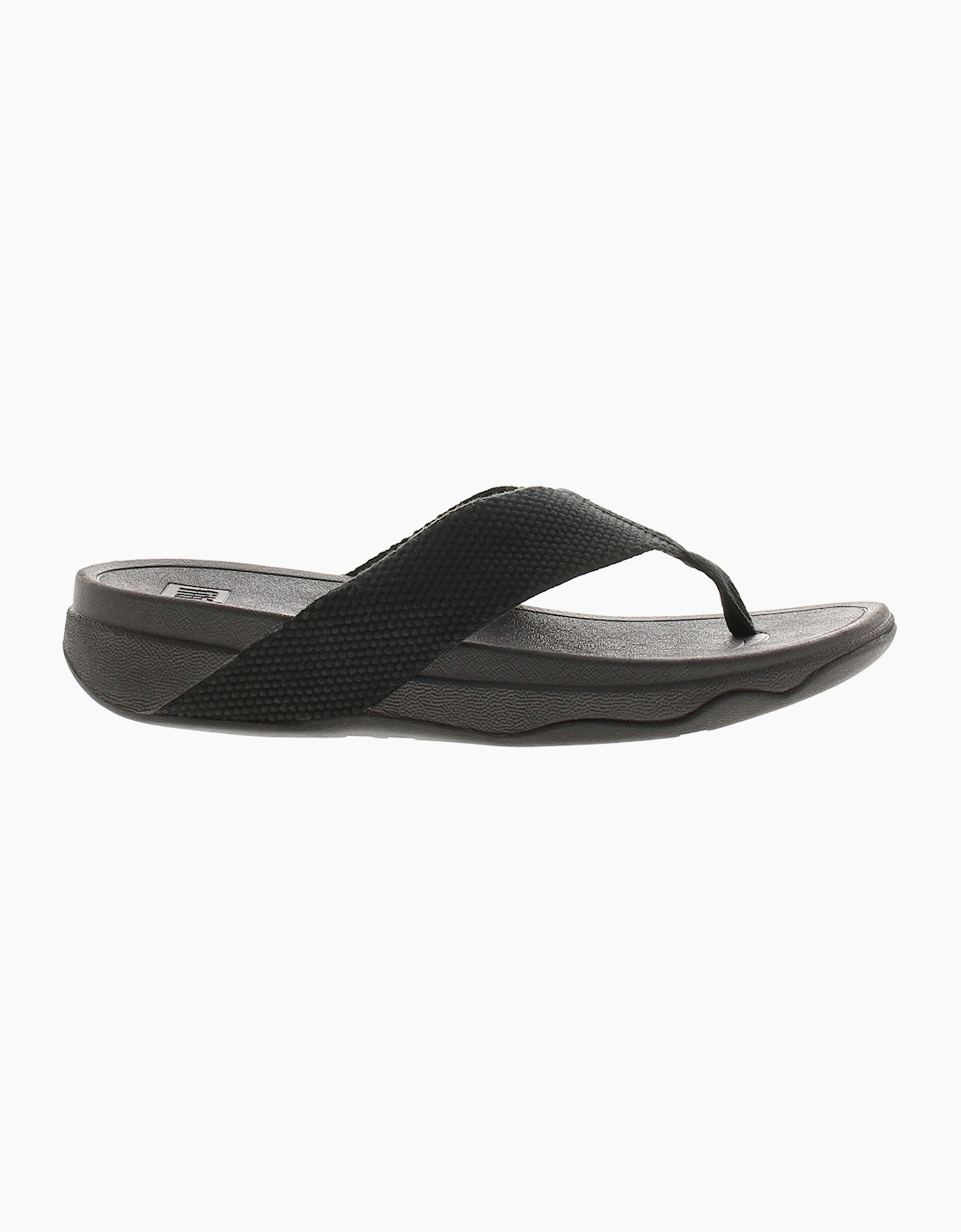 FitFlop Womens Flip Flops Surfa Slip On black UK Size