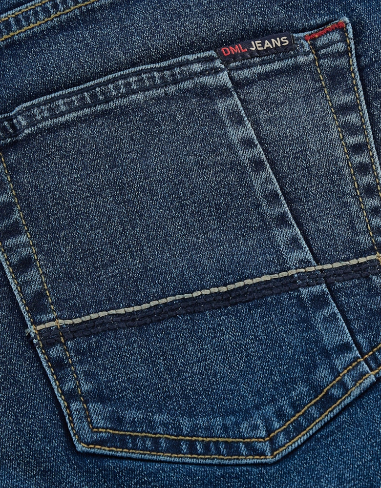 DML Denim shorts Dark stone wash DARK WASH