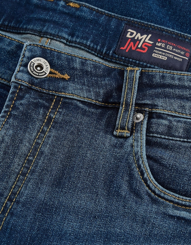 DML Denim shorts Dark stone wash DARK WASH