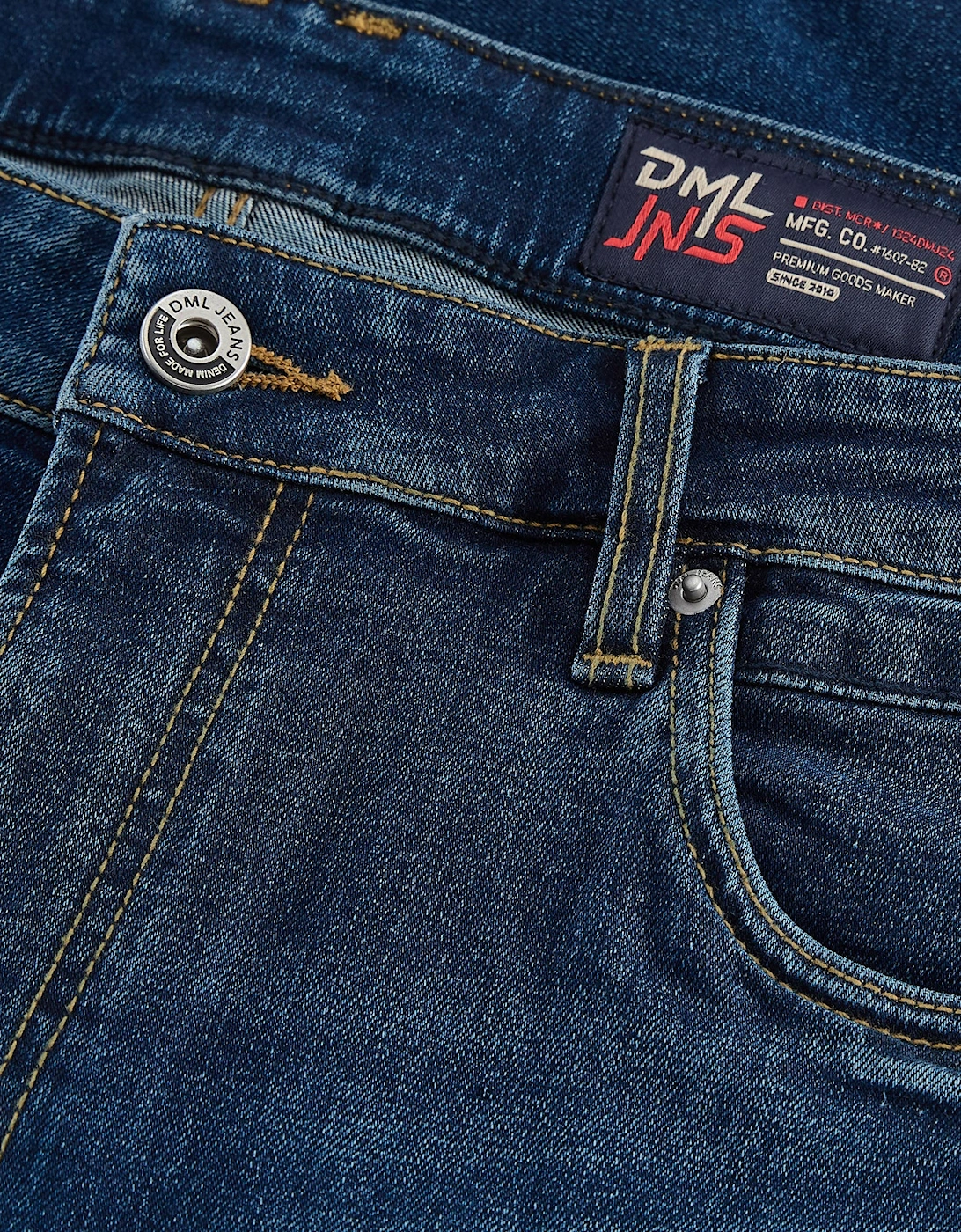 DML Denim shorts Dark stone wash DARK WASH