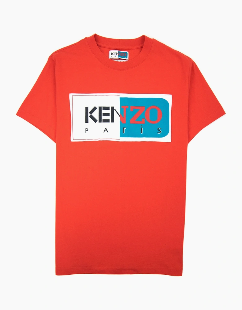 Kenzo Logo Patch T Shirt Red