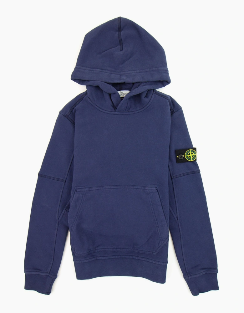 Stone Island Junior 60240 Hooded Sweatshirt Blue V0026
