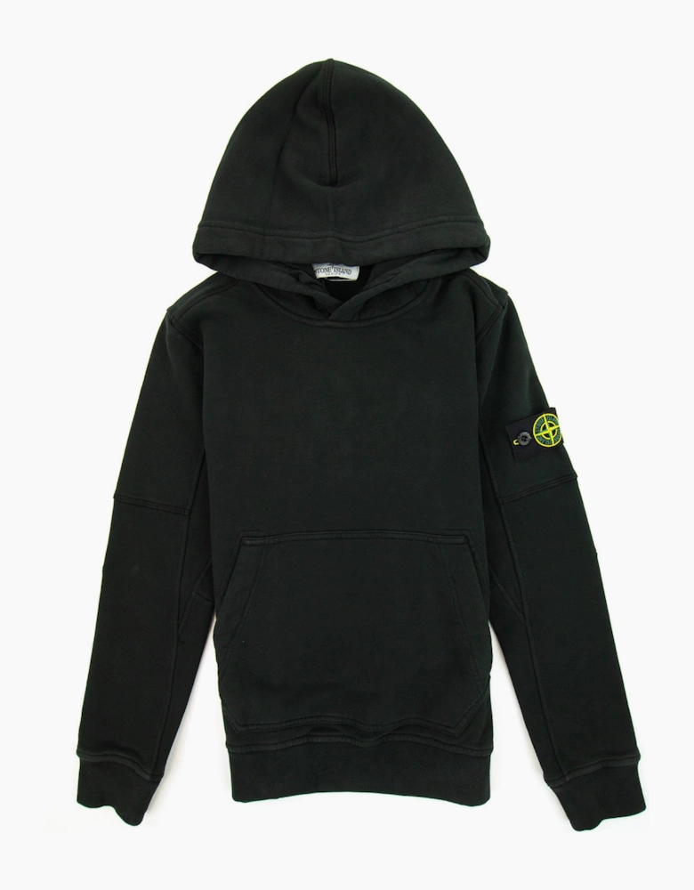 Stone Island Junior 60240 Hooded Sweatshirt Black V0029