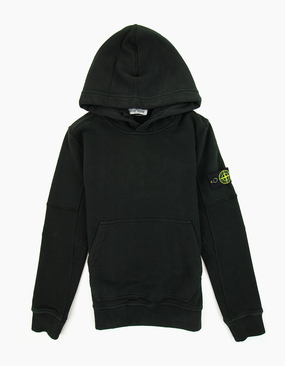 Stone Island Junior 60240 Hooded Sweatshirt Black V0029