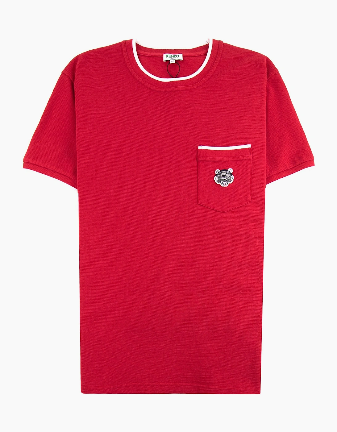 Kenzo Pocket Tiger Crest T-shirt Red