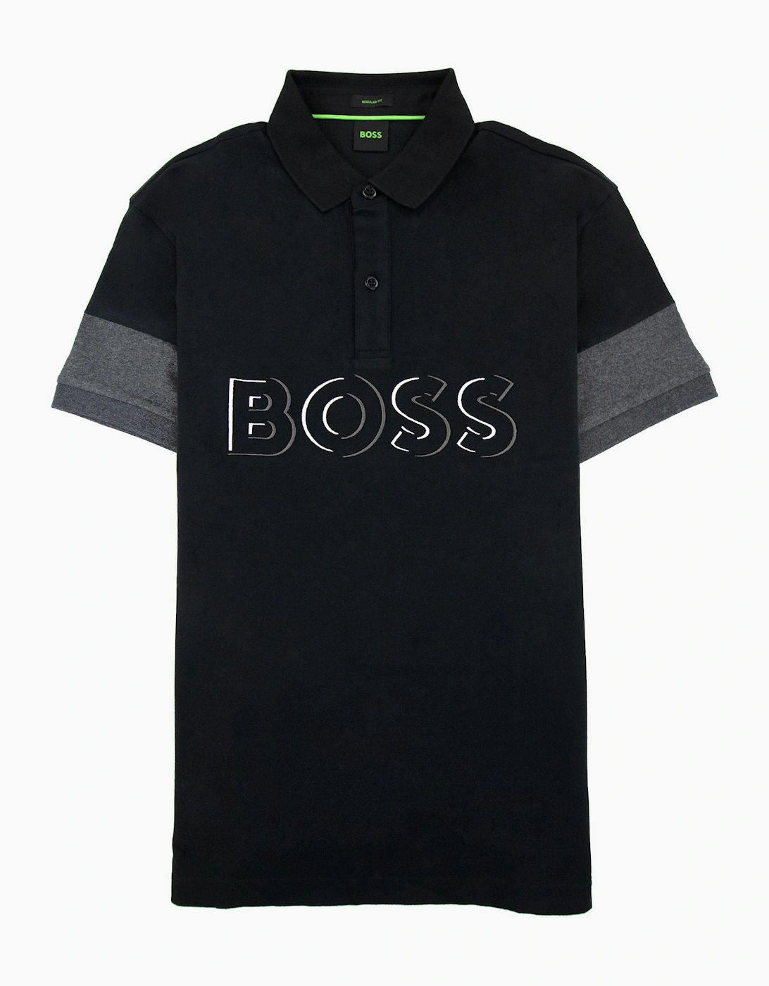 Hugo Boss Pavel Embroidered Logo Polo Black 001, 5 of 4