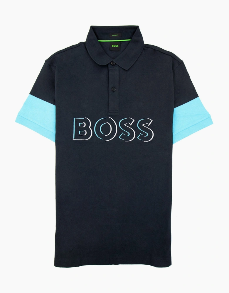 Hugo Boss Pavel Embroidered Logo Polo Navy 402