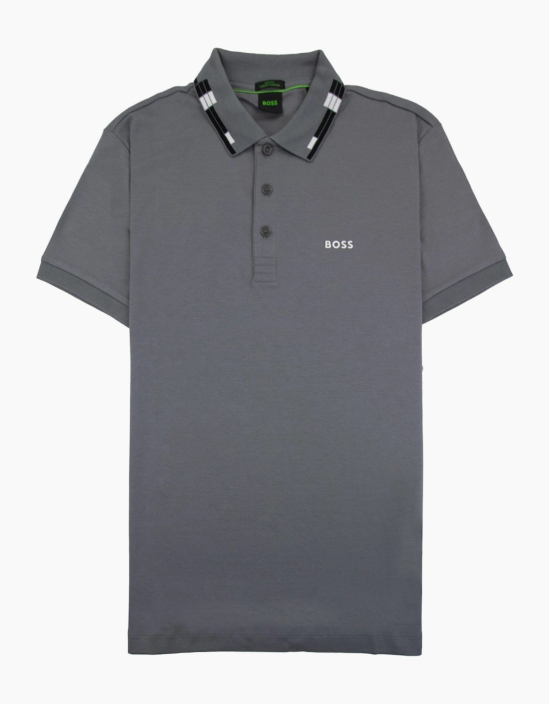 Hugo Boss Paule Slim Fit Laxury Cotton Polo Grey 036, 5 of 4