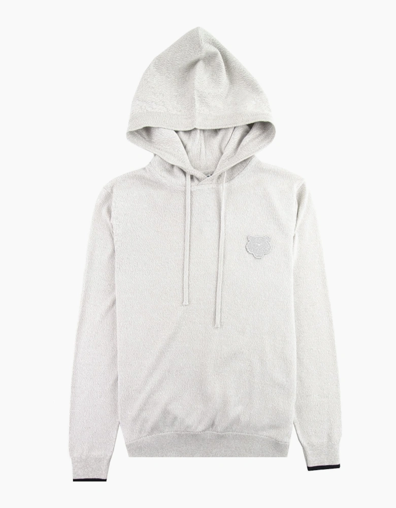 Kenzo Tiger Logo Hoodie Marl Grey