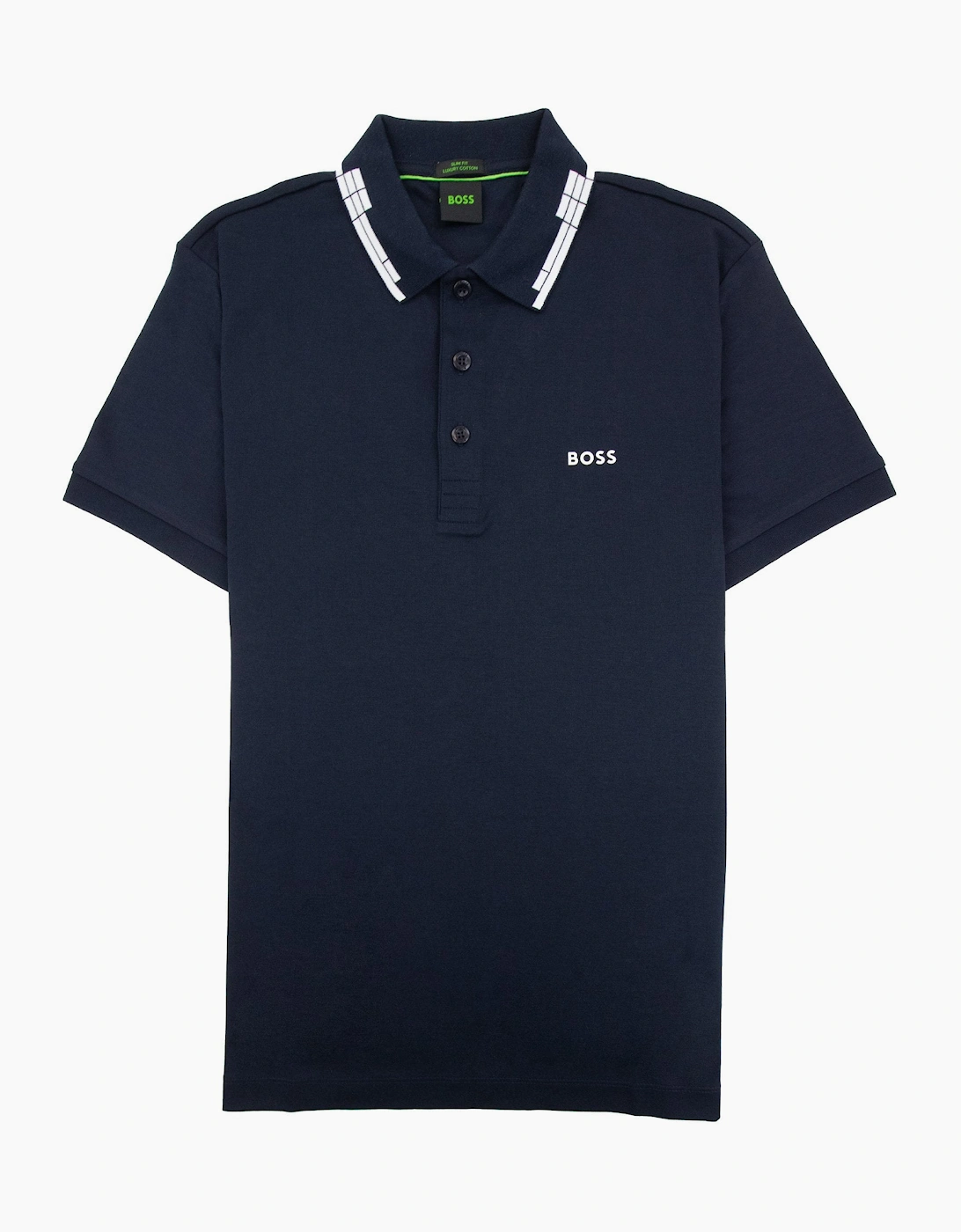 Hugo Boss Paule Slim Fit Laxury Cotton Polo Navy 402, 5 of 4