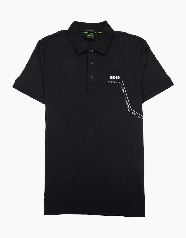 Hugo Boss Paddy 3 Regular Fit Polo Black 001
