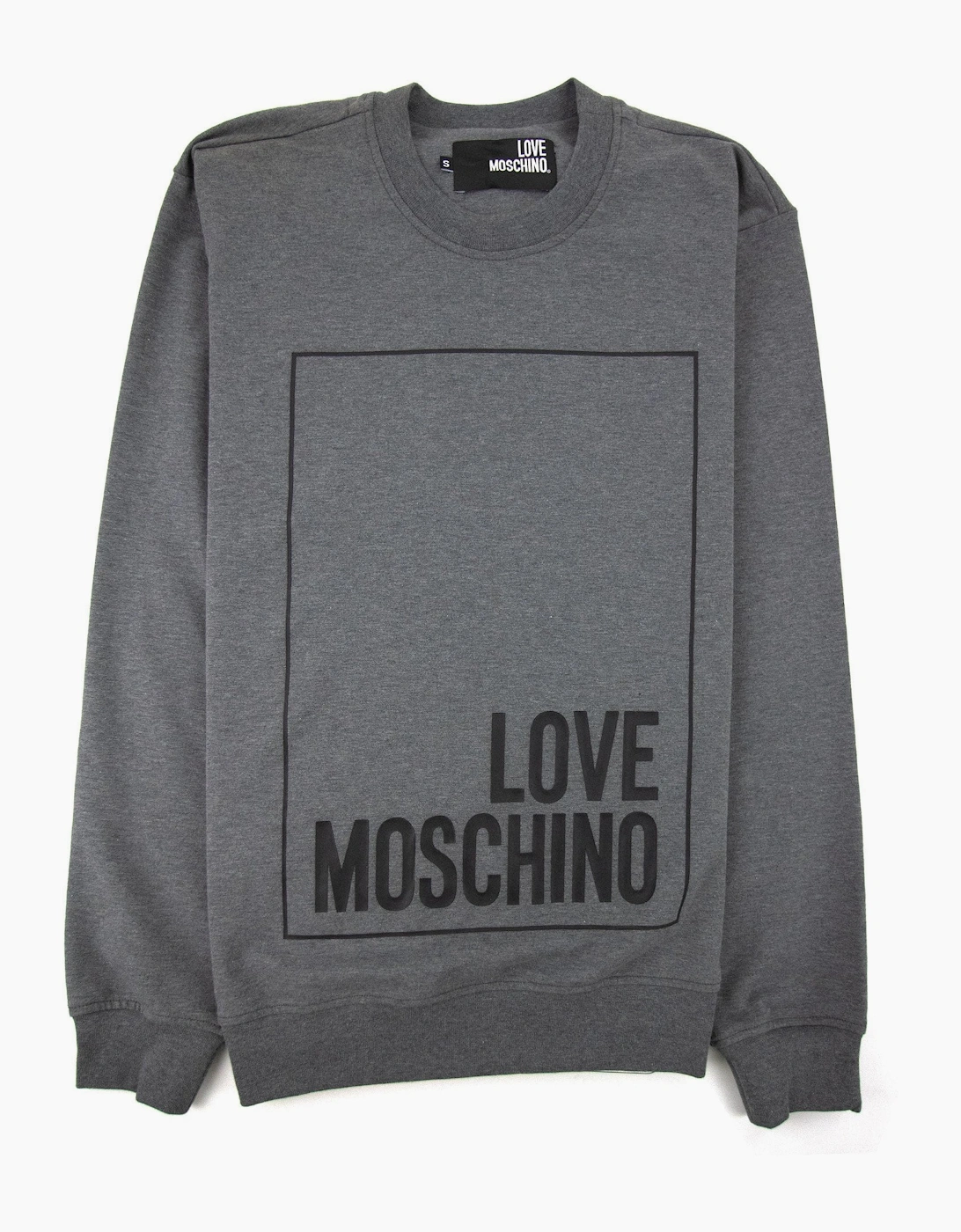 Love Moschino Box Logo Sweater Dark Grey