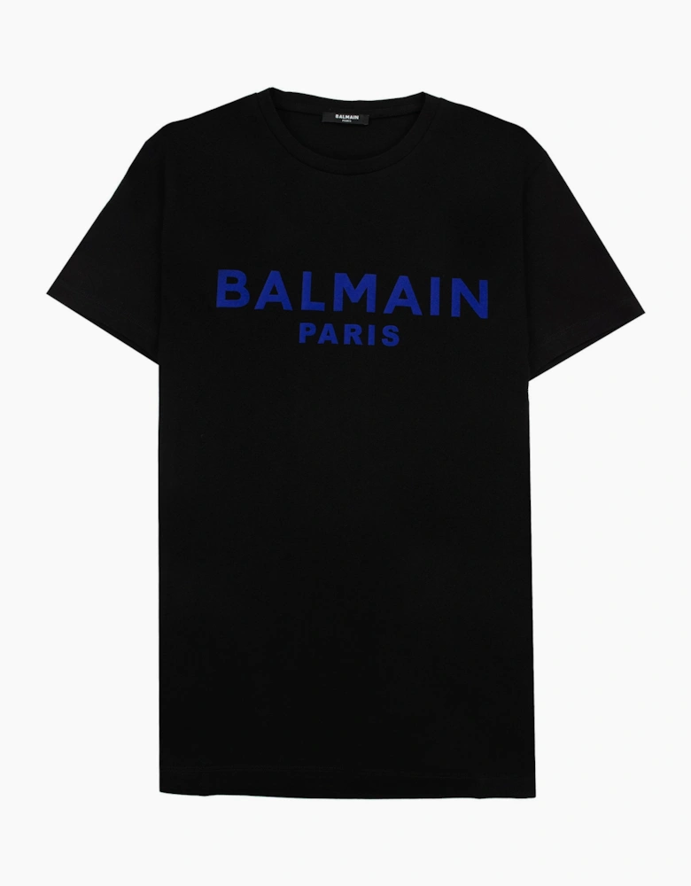 Balmain Embossed Logo T Shirt Black