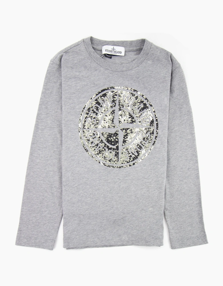 Stone Island Junior 21057 Digi Compass T-shirt Grey V1064