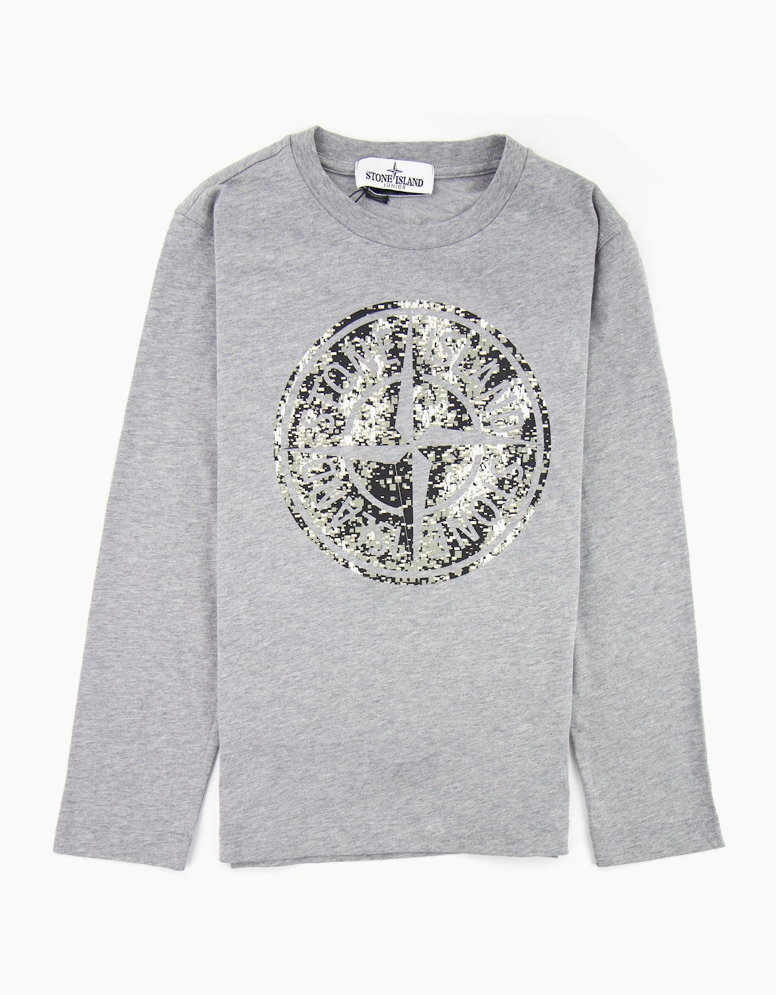Stone Island Junior 21057 Digi Compass T-shirt Grey V1064