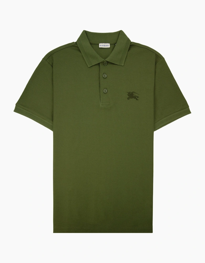 Burberry EKD Cotton Polo Shirt Olive