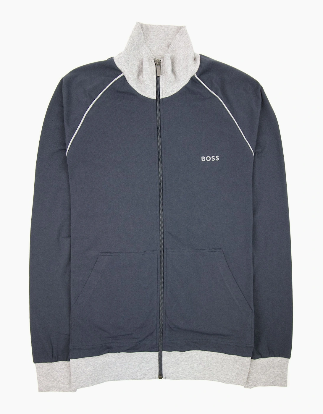 Hugo Boss Mix&match Logo Zip Funnel Neck Navy 403, 4 of 3