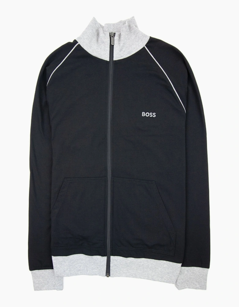 Hugo Boss Mix&match Logo Zip Funnel Neck Black 001