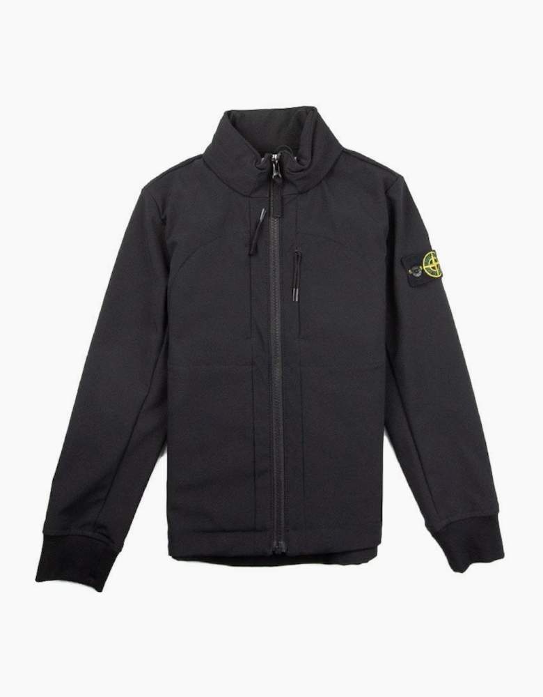 Stone Island Junior 40234 Soft Shell Jacket Black