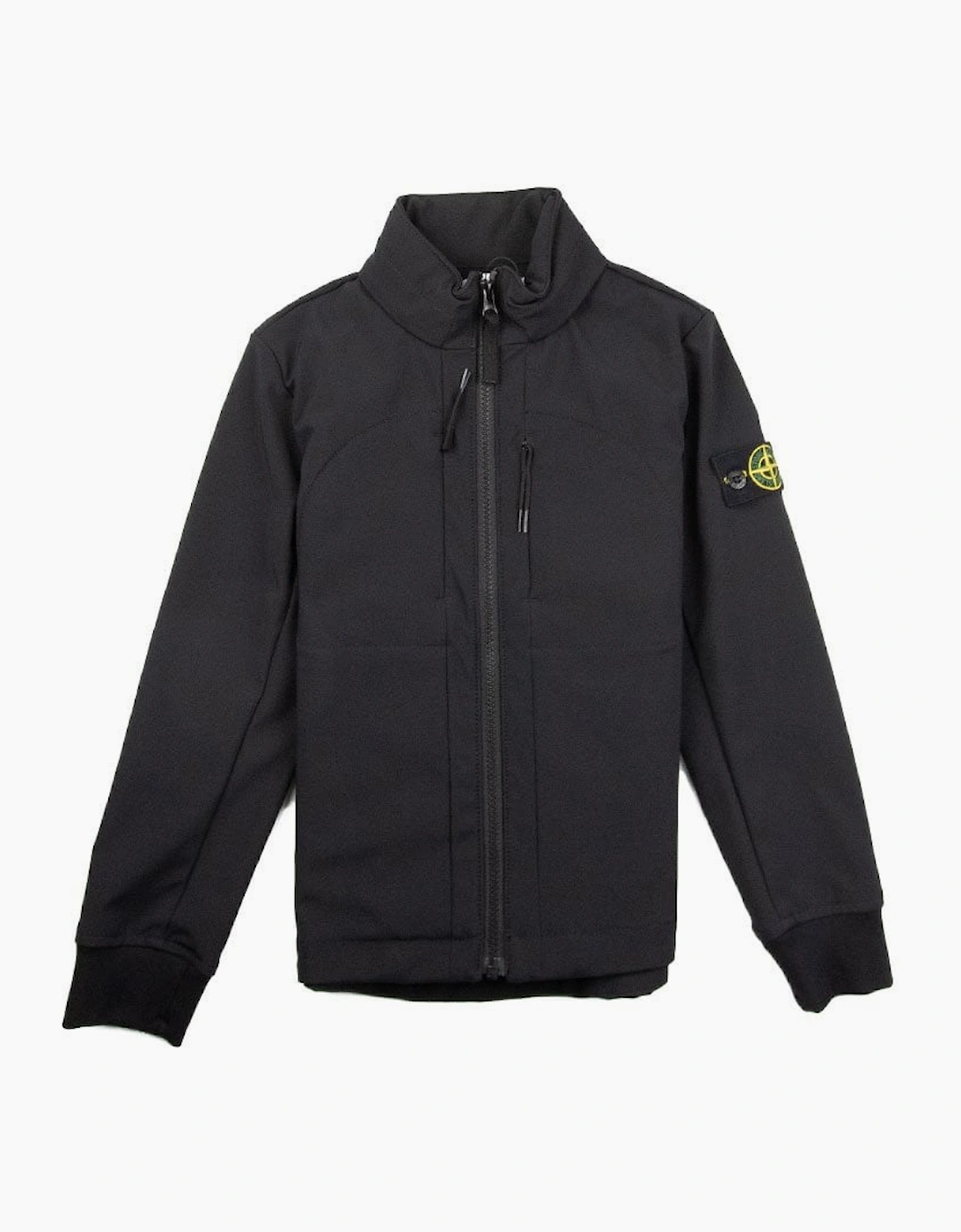 Stone Island Junior 40234 Soft Shell Jacket Black, 3 of 2