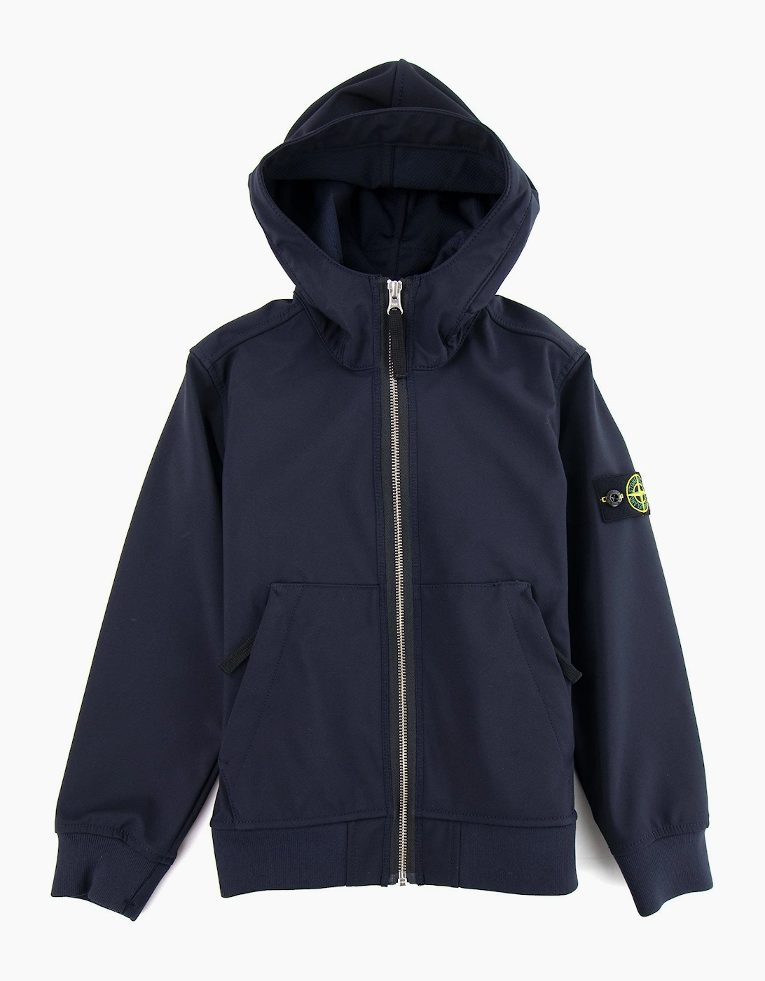 Stone Island Junior 40734 Light Soft Shell-r Jacket Navy V0020