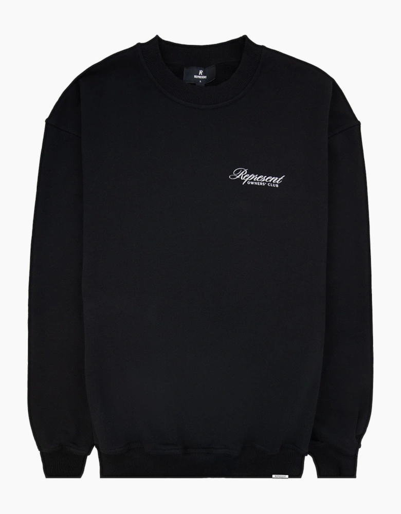 Represent Owners Club Script Sweater Black