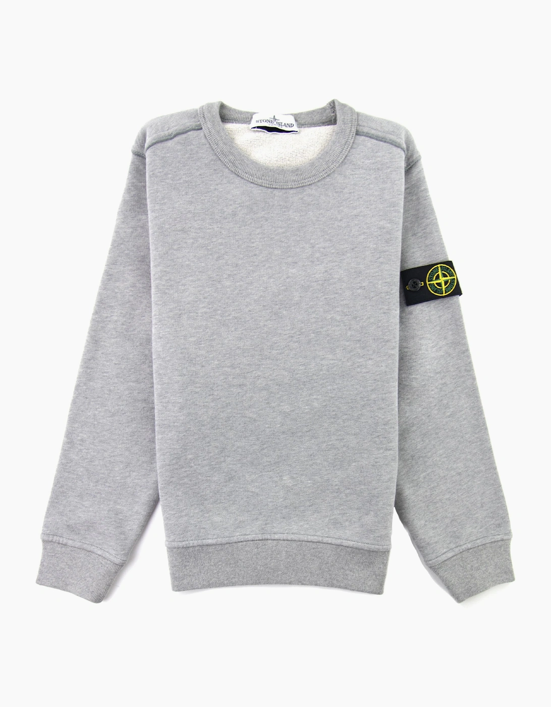 Stone Island Junior 60940 Crewneck Core Sweatshirt Grey V1064, 5 of 4
