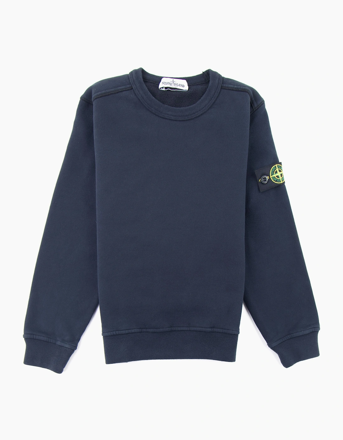 Stone Island Junior 60940 Crewneck Core Sweatshirt Navy Blue V0020, 5 of 4