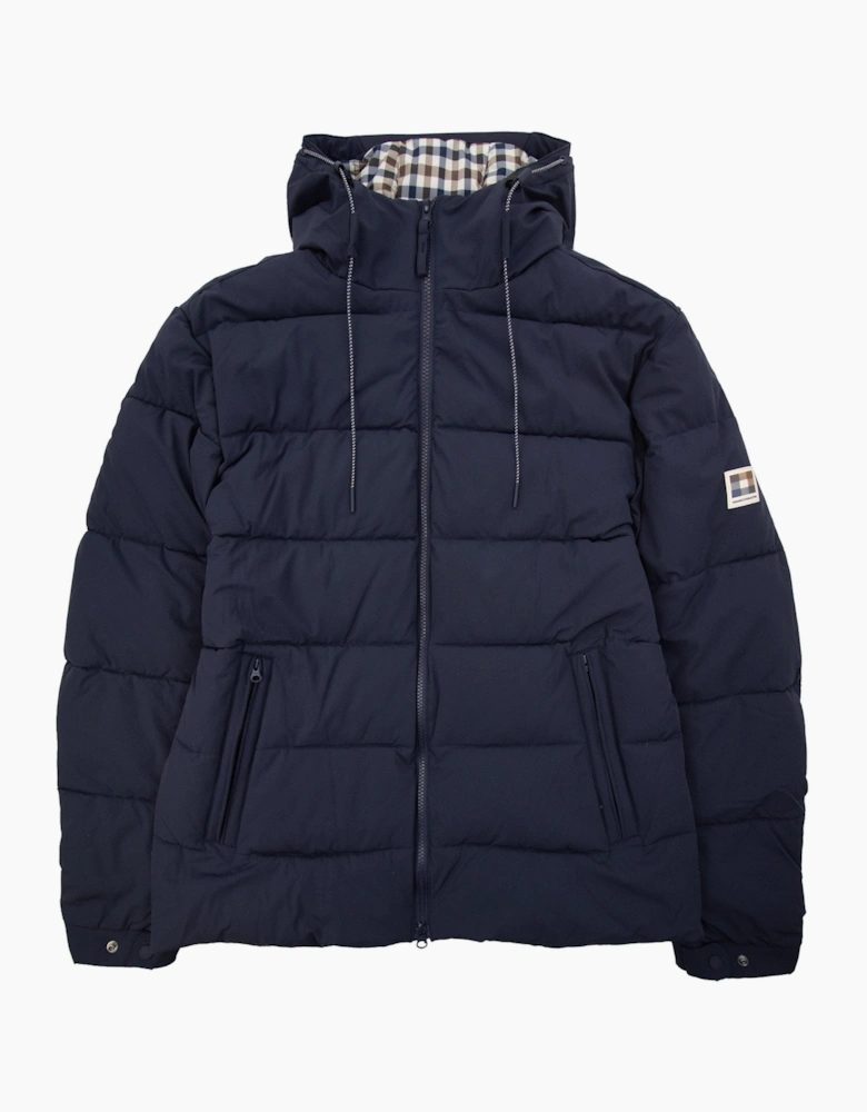 Aquascutum Sp Hooded Puffer Jacket Navy 11
