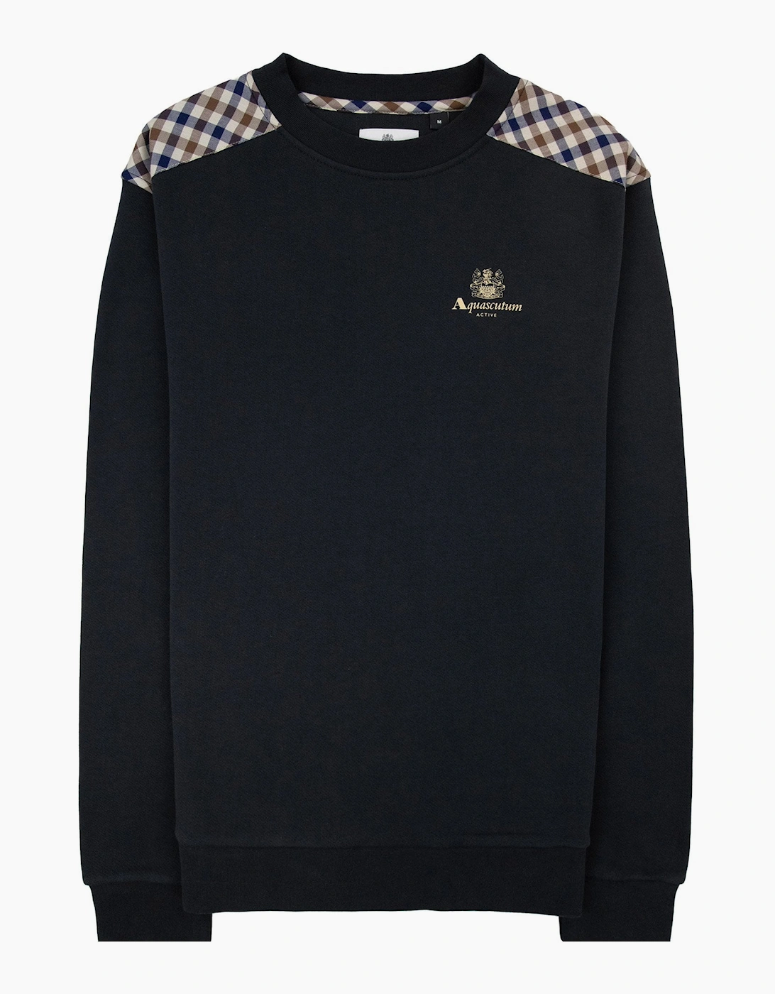 Aquascutum Cc Shoulder Crewneck Fleece Black 16