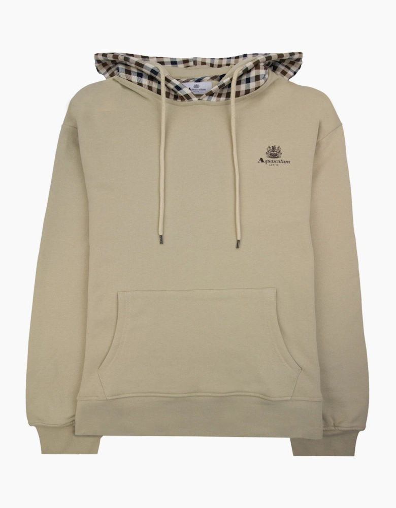 Aquascutum Club Check Hoodie Beige 03