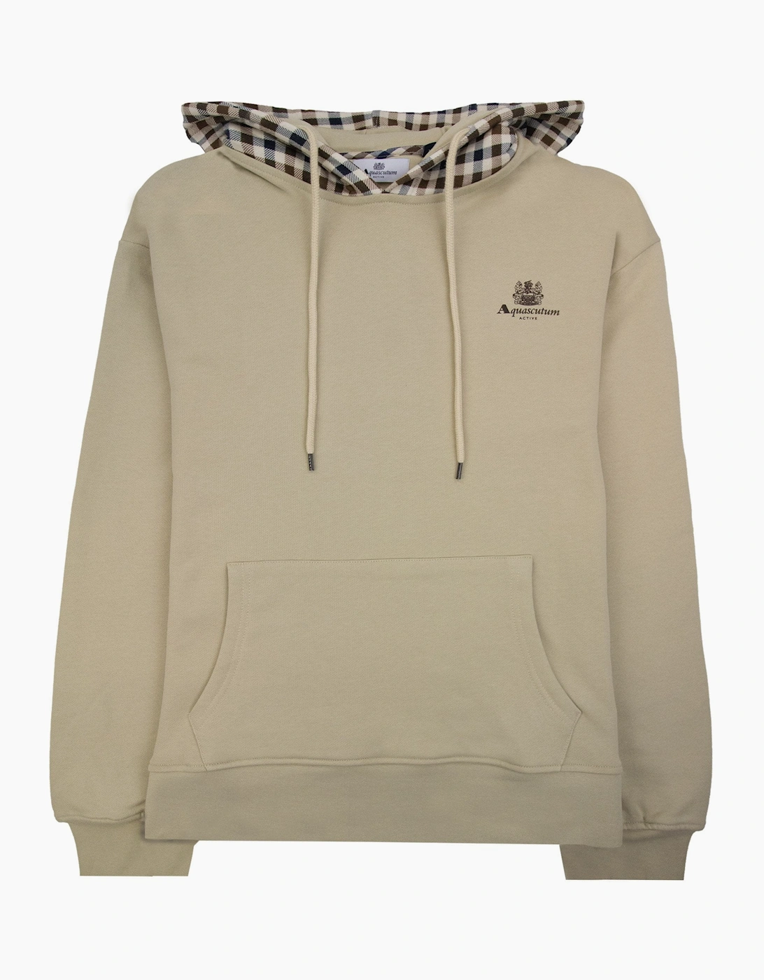 Aquascutum Club Check Hoodie Beige 03
