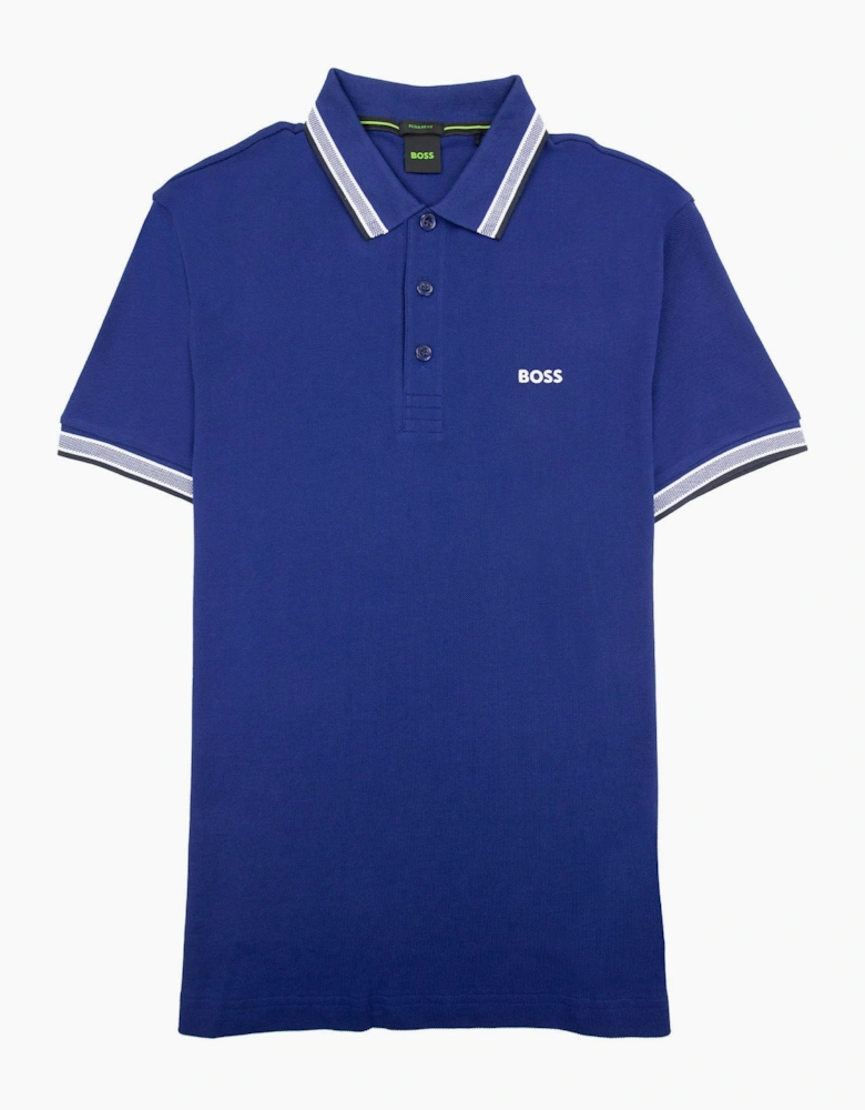 Hugo Boss Embroidered Logo Paddy Polo Blue 415
