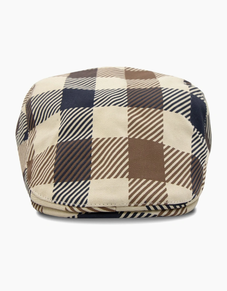 Aquascutum Macro Iconic Flat Cap Macro Club Check 30