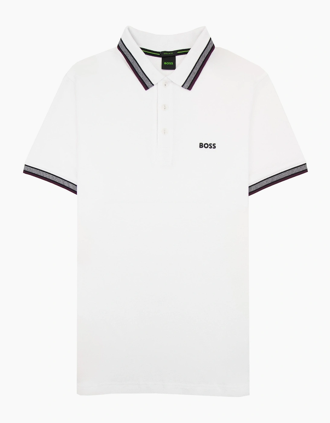 Hugo Boss Embroidered Logo Paddy Polo White 102