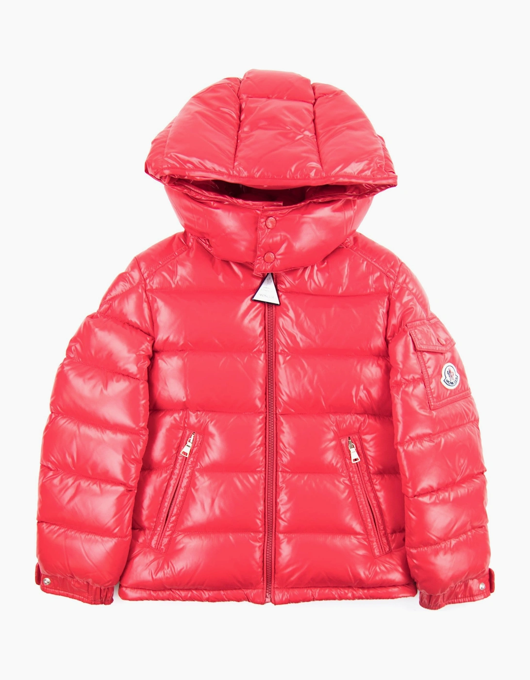 Moncler Junior New Maya Giubbotto Down Jacket Red 455, 4 of 3