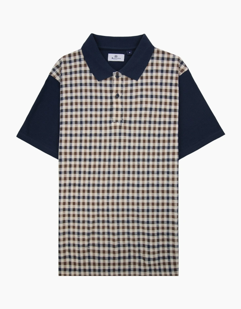 Aquascutum Iconic Front Polo Navy 11