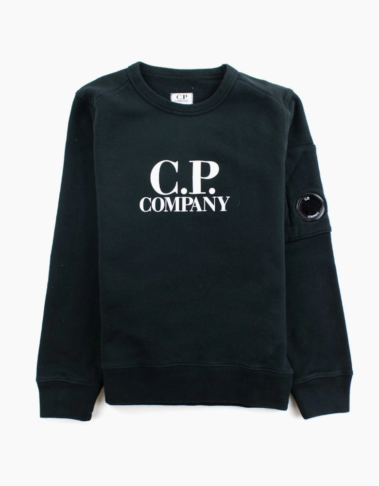 Cp Company Undersixteen Basic Lens Crewneck Sweatshirt Black 999