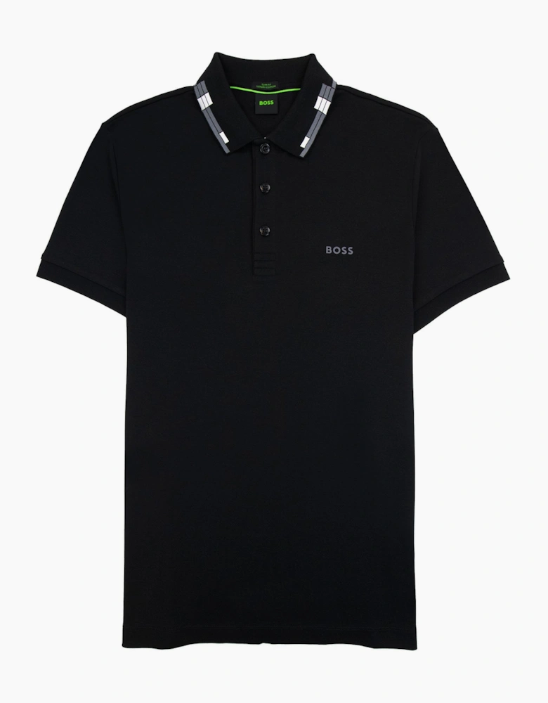 Hugo Boss Paule Slim Fit Laxury Cotton Polo Black 001