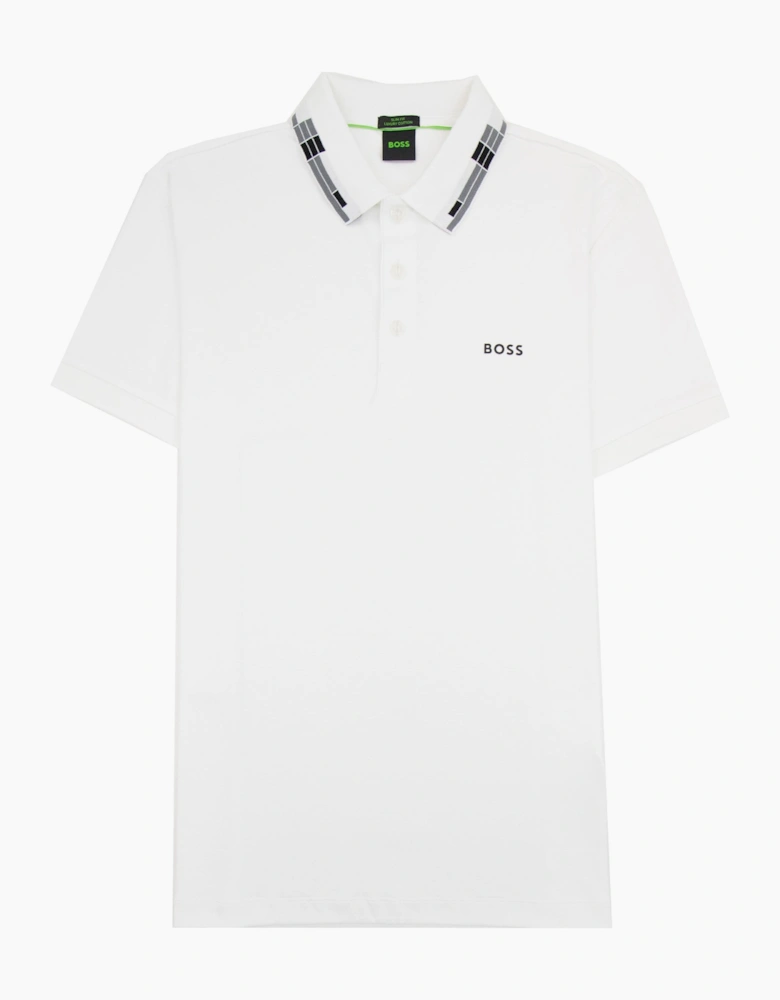 Hugo Boss Paule Slim Fit Laxury Cotton Polo White 100