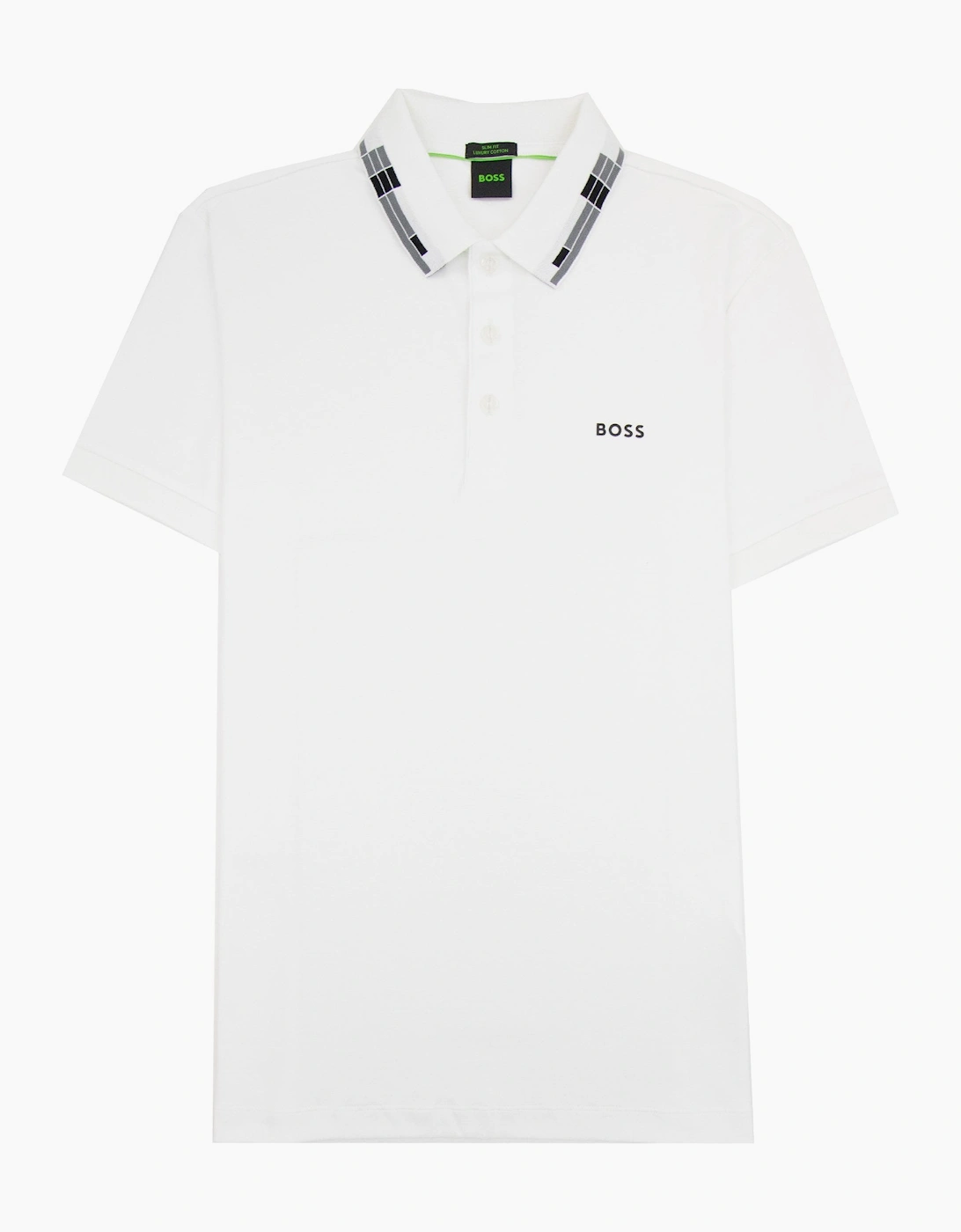 Hugo Boss Paule Slim Fit Laxury Cotton Polo White 100, 5 of 4