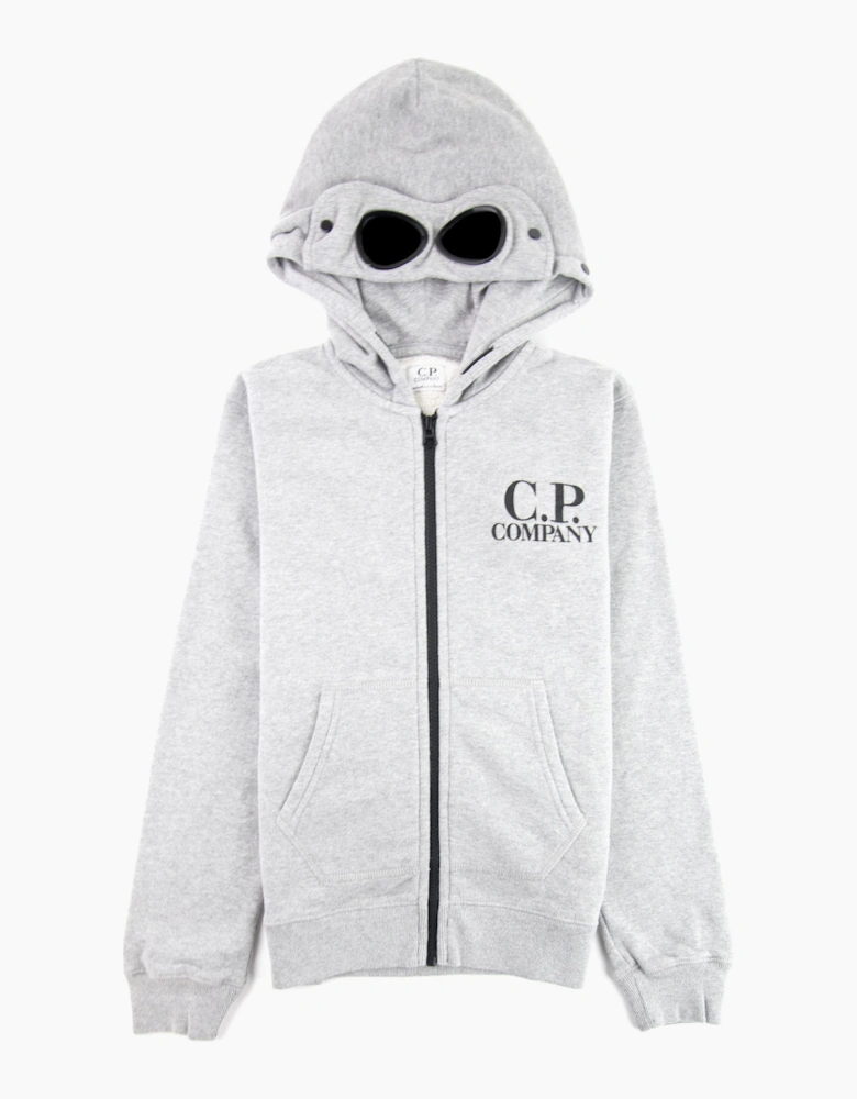 Cp Company Undersixteen Basic Fleece Goggle Hooded Sweatshirt Grey M93