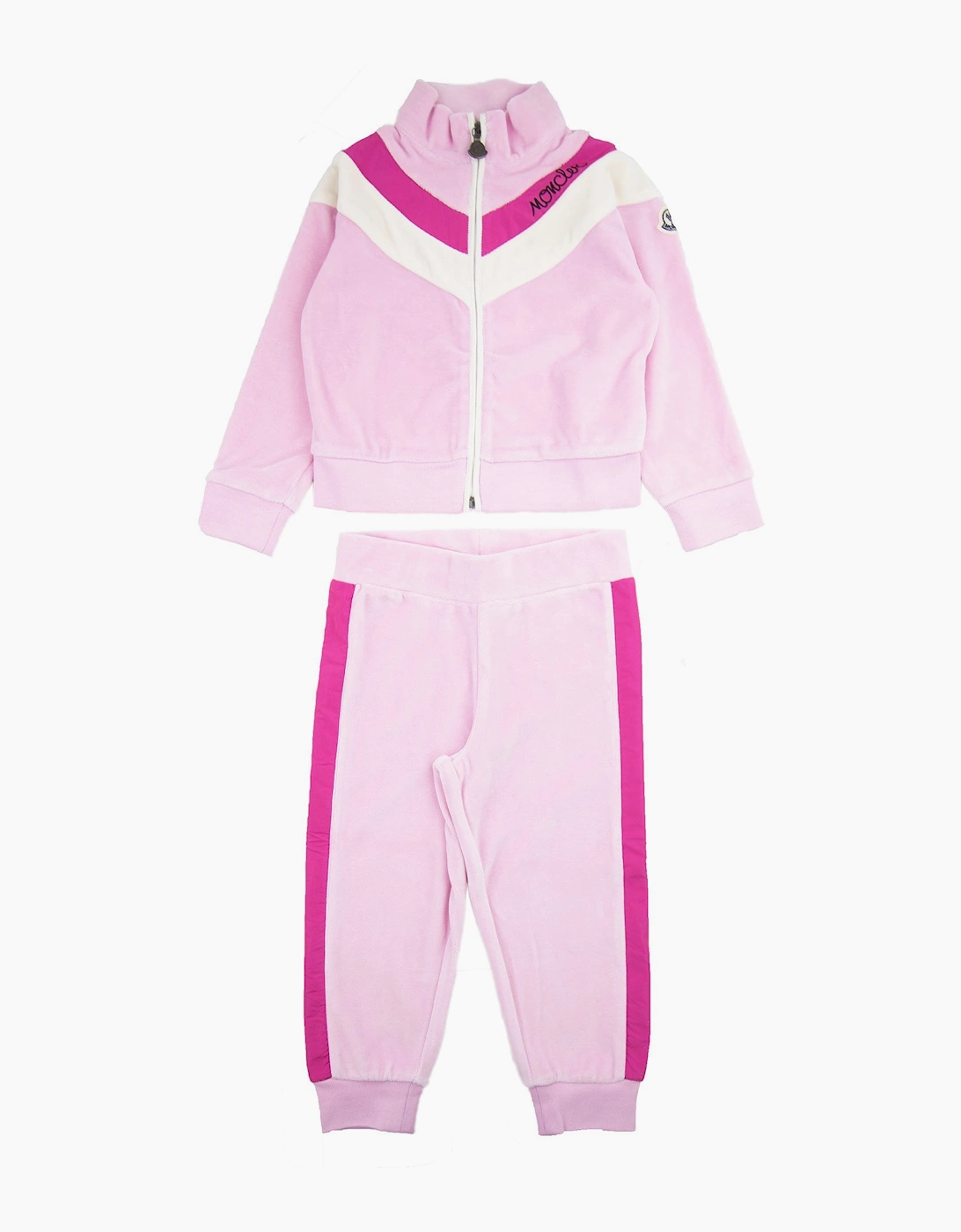 Moncler Junior Completo Maglia Cardigan Tracksuit Pink 521, 4 of 3