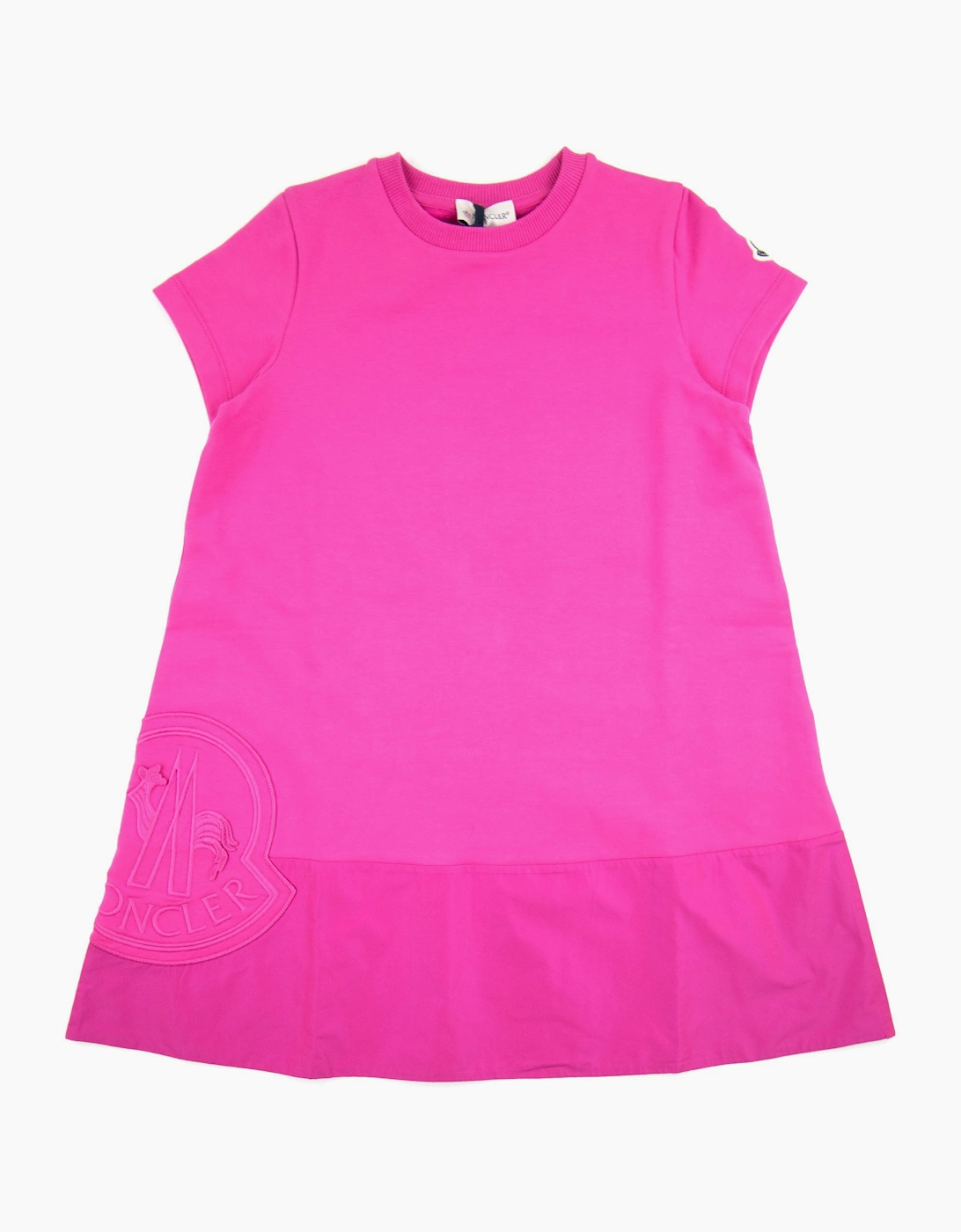 Moncler Junior Abito Dress Pink 530, 4 of 3