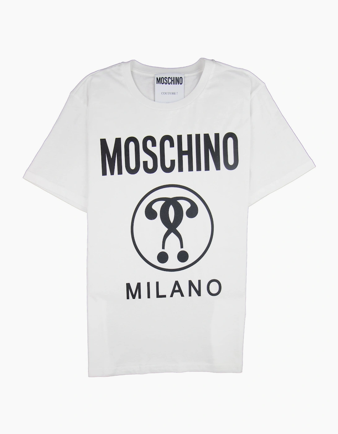 Moschino Couture Double Question Mark Jersey T-shirt White, 3 of 2