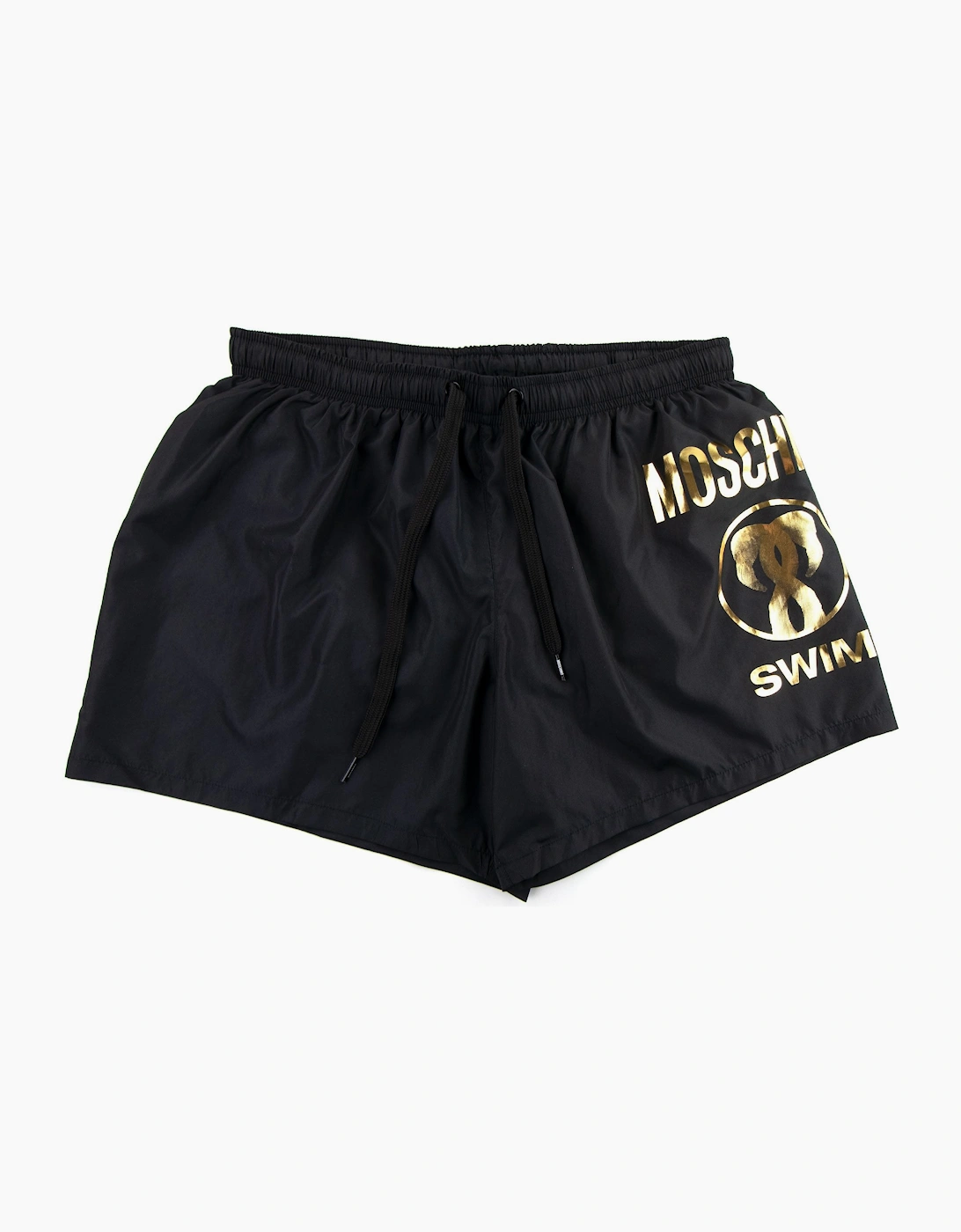 Moschino Underwear Swim Gold Foil Trunks Black