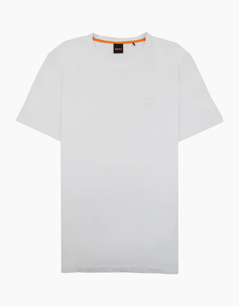 Hugo Boss Tales Logo Patch T Shirt White 100