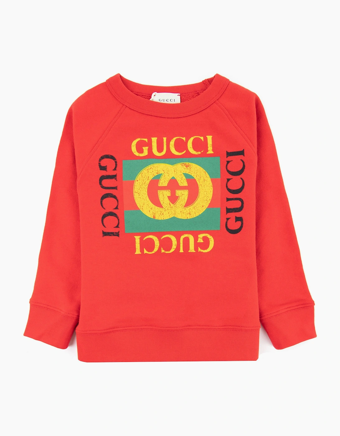 Gucci Junior Gucci Logo Sweatshirt Red 6148