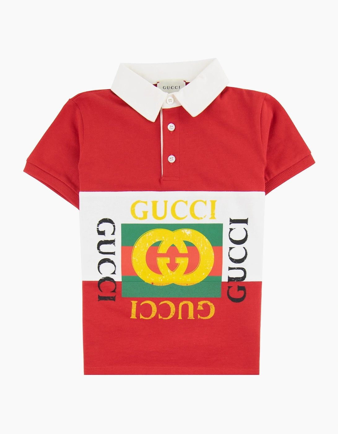 Gucci Junior Logo Polo Red